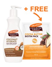 Coconut Oil Body Lotion 400ml + Biotin Pack