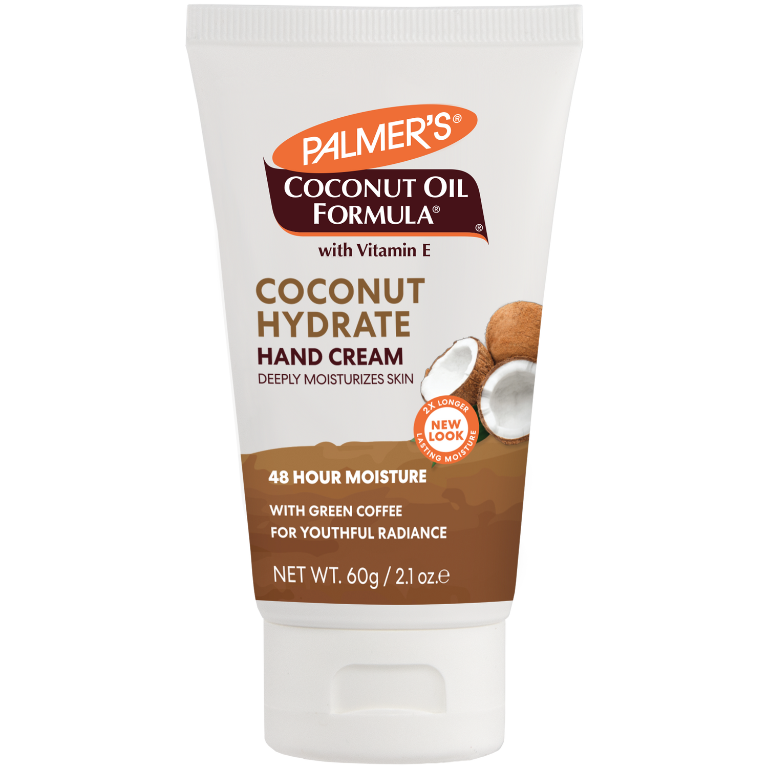 Palmer's Coconut Hydrate Hand Cream tube with coconut image.