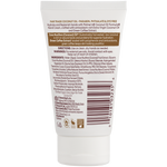 Back of Coconut Hydrate Hand Cream tube, highlighting paraben-free, fair-trade ingredients.