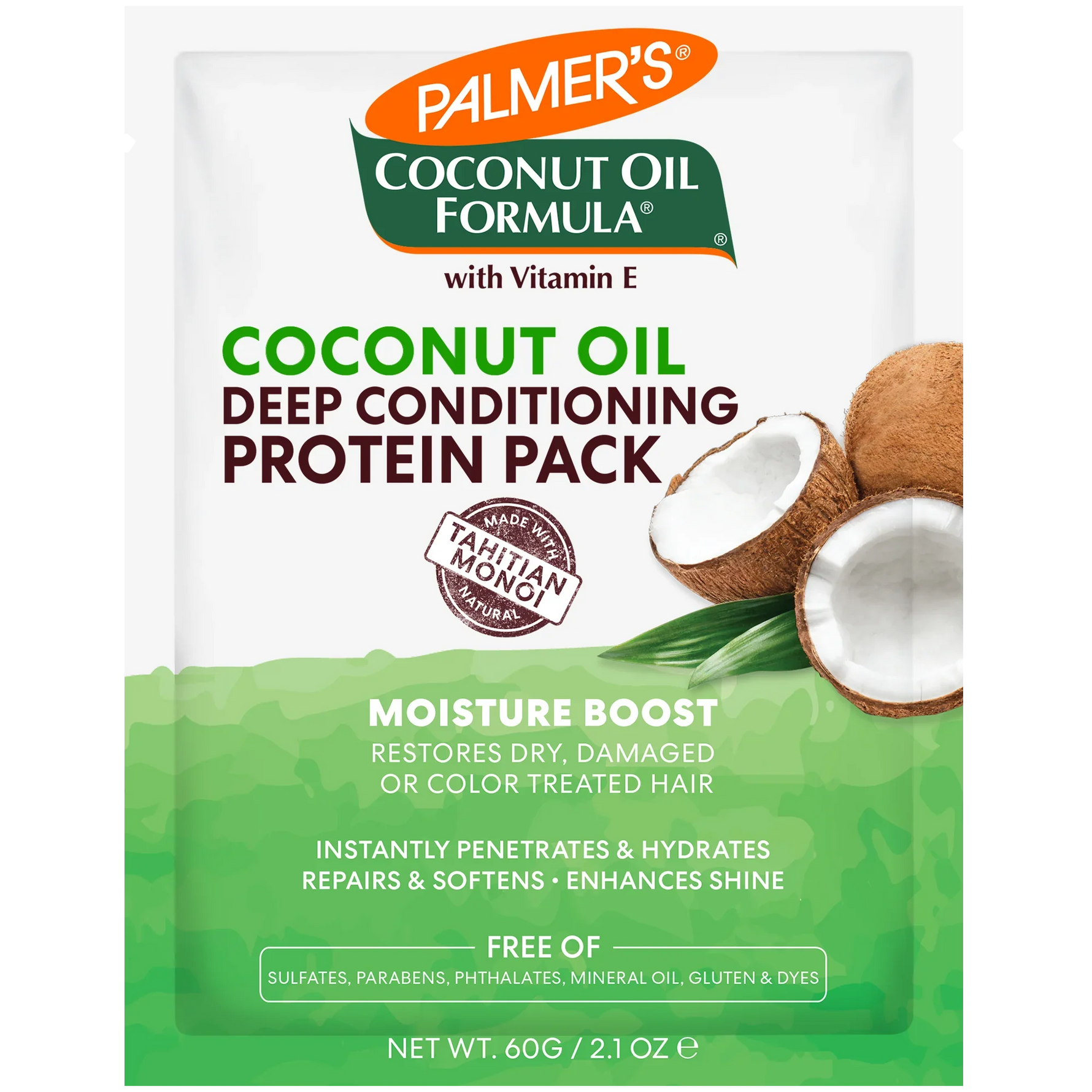 Coconut Oil Formula Moisture Boost Protein Pack 60g