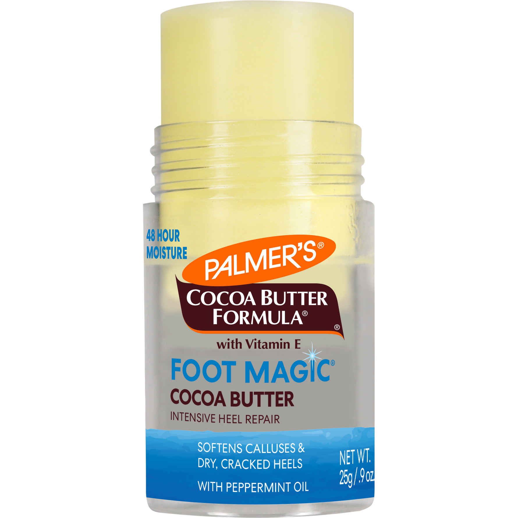 Palmer’s Foot Magic Heel Repair stick for dry, cracked heels.