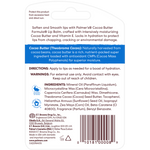 Original Ultra Moisturizing Lip Balm package back detailing ingredients and usage.